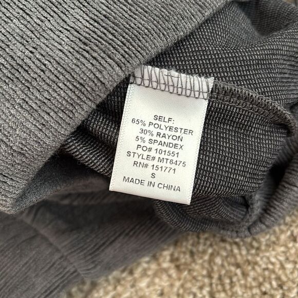 Lelis Collection heathered grey long sleeved rib knit sweater - S - Picture 4 of 4